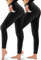 CAMPSNAIL 2er Pack Leggings Damen Schwarz High Waist Sport Leggins Blickdicht Sporthose für Gym Yoga(2er Pack- Schwarz-T,3XL)