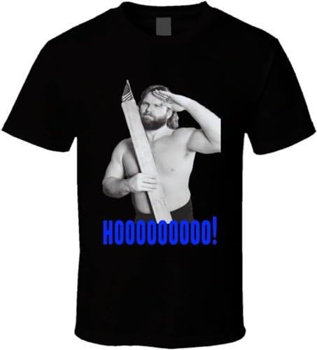 AOZGXEZ Hacksaw Jim Duggan Retro Wrestling Legend T Shirt Size XL Black