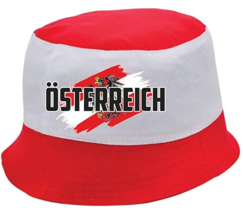 Wallitschek Österreich Fischerhut, Fußball, Anglerhut, Sonnenhut, Bucket Hat, Austria