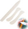 3 Pièces Plioir en Os Outil à Plier, Plioir Scrapbooking Plieur à Papier en Os Naturel avec Pointe Arrondie, Reliure en Os de Papier pour Plier le Papier de Carte/Lignes de Marquage-Plastique