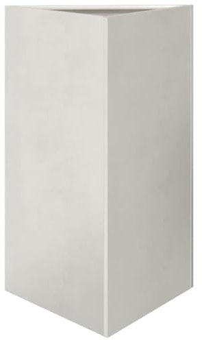 vidaXL Pflanzkübel, Blumenkübel mit Boden, Pflanzkasten Pflanztopf für Garten Balkon Terrasse, Blumentopf Pflanzgefäß Blumenkasten, Dreieckig Edelstahl
