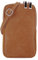 modamoda de T210 Damen Wildleder Rauleder Handytasche 6,7 Zoll Umhängetasche handmade in Italy, Farbe:Cognac/Wildleder