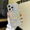 Bakicey Coque de protection pour iPhone 13 - En silicone transparent - Motif diamant flash - Mag-Safe - Coque de protection de luxe pour iPhone 13 - Diamant transparent argenté