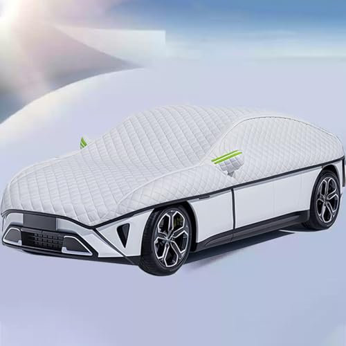 NETHIX Verdickte Autoabdeckung für Audi Q3 8U 2011 2012 2013 2014 2015 2016 2017 2018 Halbgarage Auto Winter Abdeckplane Anti Hagel Schneeschutz Autohülle Car Cover