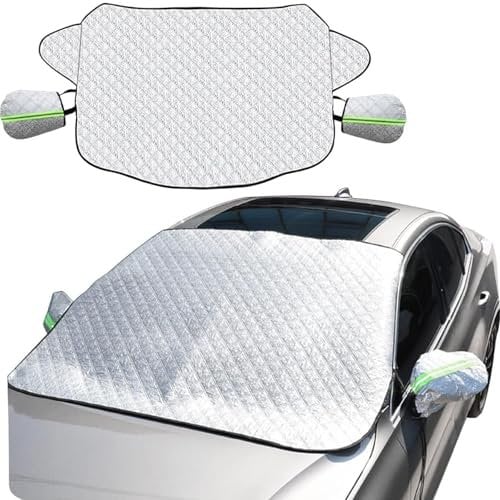 VNUNMALC Windschutzscheibe Abdeckung Auto für Skoda Octavia 2014-2024, Sonnenschutz Frontscheiben Eisschutzfolien, Winter Scheibenabdeckung Gegen Schnee Frost Staub