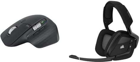 Logitech MX Master 3S & Corsair Void RGB Elite Auriculares Inalámbricos
