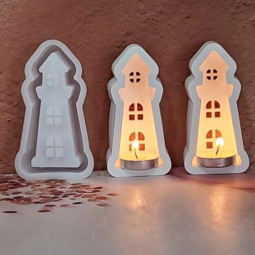 Silikonformen GießFormen Leuchtturm, Maritime Leuchtturm Silikonform, Leuchtturm Silikonformen Gießformen Maritim Sommer Gipsformen Für Geschenke Heimdekoration