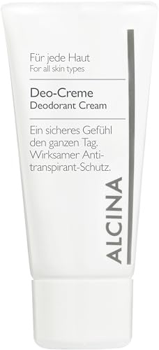 ALCINA Deo Creme - 1 x 50 ml - Wirksamer Antitranspirant-Schutz - Geeignet für empfindliche Haut - Ohne Alkohol
