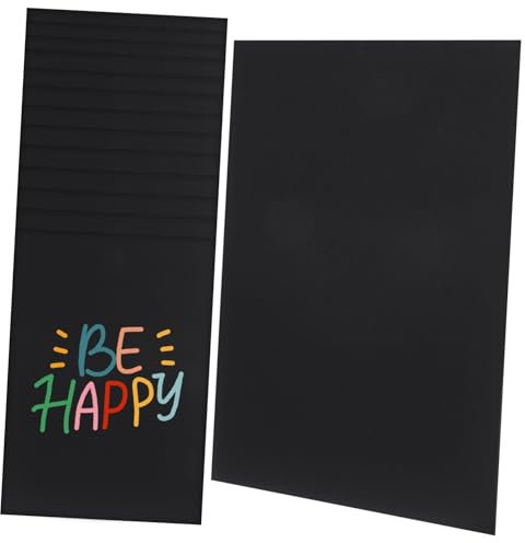 GARIOUANS 25 Stück Fotopapier Schwarz Karton für Scrapbooking Diy Bastelprojekte und Einladungen Druckbar für Drucker Hochwertiges Bastelmaterial