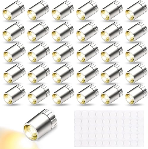 Lot de 30 mini lumières LED pour maison de poupée, mini lumières à faire soi-même, lumières miniatures pour vitrines, mini maison de poupée, mini lampes LED pour éclairage de maison de poupée