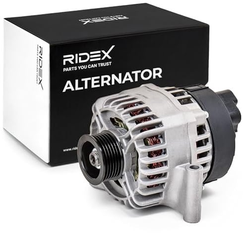 RIDEX 4G1424 Lichtmaschine 90A Generator LiMa 12V Alternator mit Riemenscheibe Kompatibel mit OPEL Corsa C Schrägheck X01 52092134 51944877 52092131
