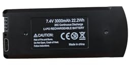V198 GPS Drone Battery 3000mAh 7.4V Li-ion Pack With 22.2Wh Energy, Replacement For V198 MAX PRO 8K RC Quadcopter(A)