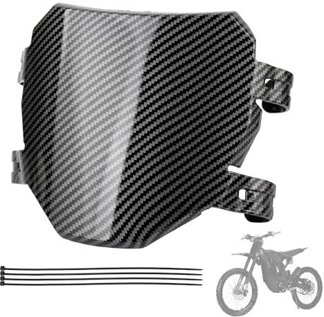 ABCERRSI Motorcycle Front Number Plate Imitation Carbon Fiber | Compatible with Sur Ron LBX Talaria Sting MX3 R MX4 Talaria XXX E Ride Pro SS S SR