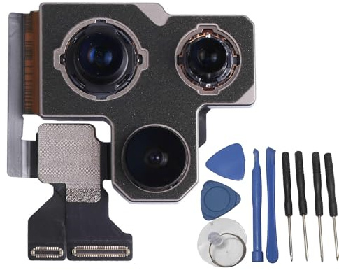 Modulo Fotocamera Posteriore Compatibile con iPhone iPhone 11 Pro / 11 Pro Max Tripla Lente Messa a Fuoco Automatica e Sensore Ultra-Wide 12MP + kit Attrezzi
