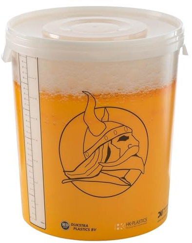 Beer & Wine - Fermentatore Supplementare da 16l - Fermentatore per Birra Artigianale con Tappo e Gorgogliatore - Kit per Birra Fatta in Casa