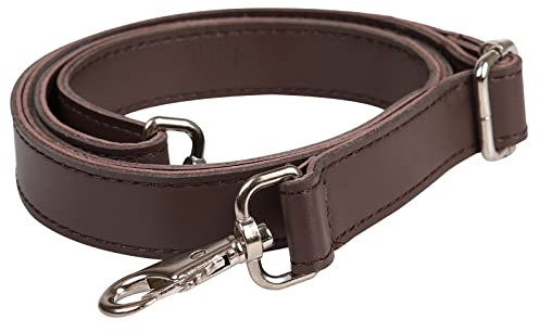 JAKAGO Ersatz Leder Trageriemen Schulterriemen Schultergurt Tragegurt für DIY Damen Handtaschen (Braun)