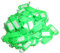 TOOLSTAR Lot de 100 étiquettes d'identification en plastique avec porte-clés pour bagages, nom d'animal domestique (vert)