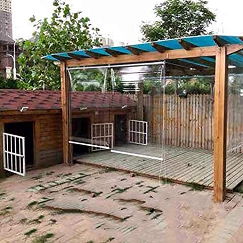 Lqdp Rollo Rollos Außenterrasse Transparenter Kunststoff-Rollo, Home Store Counter Desk-Rollos 0,8m/ 1m/ 1,5m Breite (Size : 1.5x2m)