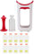 Nivvity Squeeze Station, Squeeze Station Appuyez sur & amp; Pochettes de Nourriture de Presse-purée de Fruits portatives d'enfants de système de Magasin pour la Cuisine à la Maison (Rosy Red)