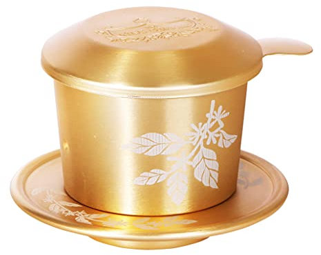 King Coffee Gold Phin Filter für vietnamesischen Tropfkaffee, kleine Größe, 50 bis 100 ml