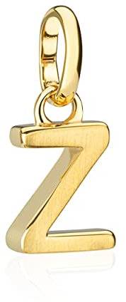 NKlaus Kettenanhänger Buchstabe Z klein 333 Gelb Gold 8,7mm Matt Alphabet für Halskette 9542