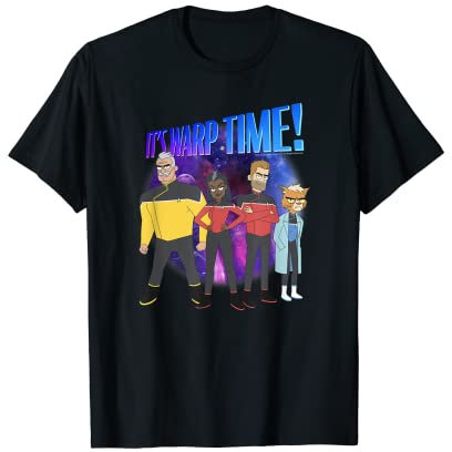 Star Trek: Lower Decks Warp Time Group Poster T-Shirt
