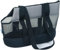hundetragetasche Atmungsaktive Sommer-Haustier-Hundetragetasche, tragbare Haustiertragetasche, Umhängetasche, Katzen-Hundetragetaschen for kleine Hunde (Color : schwarz, Size :L)