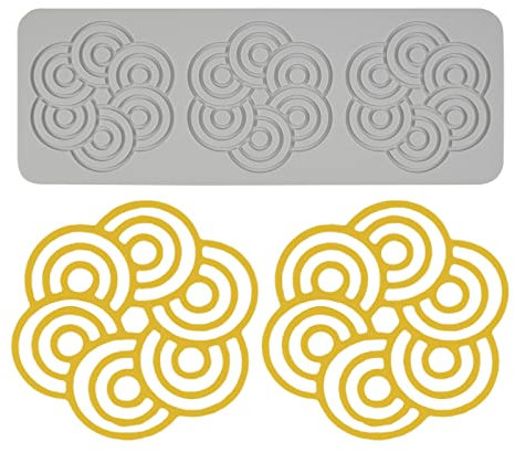duisoad Blume Muster Silikon Spitze Matte, Spitze Silikonform Silikon Spitze Form Matte für Herstellung von Kuchen, Mousse, Schokolade, Keksen
