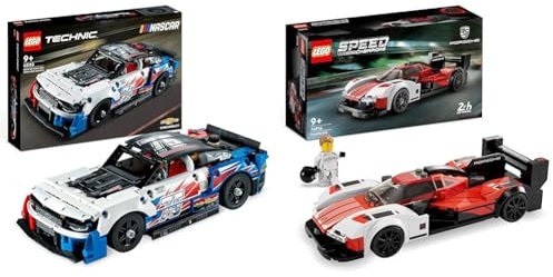 LEGO 42153 Technic NASCAR Next Gen Chevrolet Camaro ZL1 Modell-Auto-Bausatz & 76916 Speed Champions Porsche 963