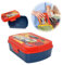 Lonchera Hot WheeIs de 20 cm, caja rectangular de plástico para niños, apta para alimentos, a prueba de fugas para picnic, lonchera sin BPA para niños escolares