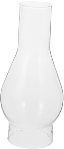 DOITOOL Abat-Jour Kérosène Abat-Jour En Verre Abat-Jour Vintage Accessoires Vintage Lampe À Huile À L'Ancienne Verre Transparent