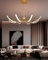 QAZPLM Dimmbare Kronleuchter Modern Pendelleuchte esstisch Luster wohnzimmer mit Fernbedienung, Für esszimmerlampe esstischlampe küchenlampe hängend hängelampe schlafzimmer