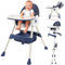Hochstuhl Baby 3in1 Kinderhochstuhl mit Abnehmbares Tablett Hochstuhl Verstellbar Klappbar Babystuhl mit Liegefunktion Kombihochstuhl mitwachsend esszimmerstuhl ab 6 Monate Kinder kleinkinder