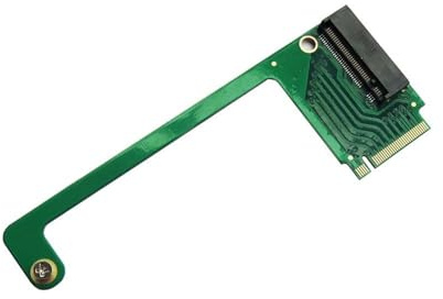 Suckoo Rog Ally - Tarjeta de expansión de disco duro SSD NVME M-Key M.2 PCIE 4.0, adaptador de actualización de 90 grados, color verde