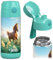 Jarlson® Botella de agua para niños MALI – Botella de agua térmica de acero inoxidable, sin BPA, a prueba de fugas, botella infantil - 350ml
