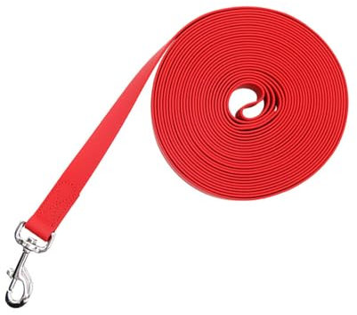 Puco Hundeleine Slip-Leine Gehleine wasserdichtes Seil 3–15 m lang für Starkes Training Gehen Schwimmen Wandern Hundeleine