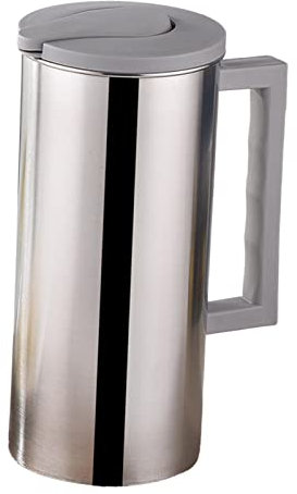 Ioensy Jarra de Agua de 2 litros con Tapa hermética, Color Blanco