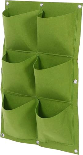 Go Go Gadget – „6 Pflanztaschen – grüner Filz – Wall Gardening von Heble® – Vertikaler Garten“