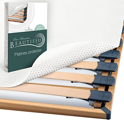 Beautissu Matratzenunterlage mit Noppen 60x120 cm BEAUTECT - Matratzenschoner Boxspringbett rutschfest Lattenrostauflage, Antirutschmatte Matratzen Unterlage - Lattenrostschoner mit Oeko-Tex Siegel