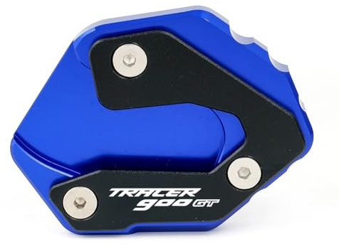 ZESIDIMO Seitenstützplatte Verlängerung Motorradständer Zubehör für Yamaha Tracer 900 GT Tracer900gt 2014-2018 2019 2020 Tracer 900gt (Blau)