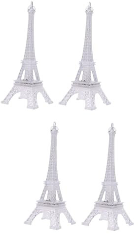 Amosfun 4 Stück Nachtlicht Acryl Eiffelturm Beleuchten Pariser Lampe Kinder Eiffelturm-modell Eiffelturmlampe Partydekorationen Mit Pariser Motto Tischlampe Led Schreibtisch