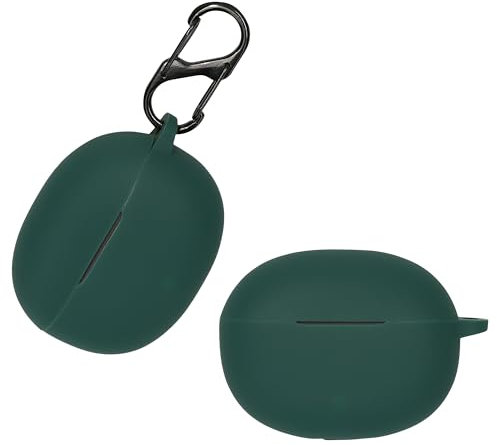 kwmobile Hülle kompatibel mit Realme Buds T110 Hülle - Kopfhörer Case - TPU Silikon Cover - Schutzhülle in Dunkelgrün