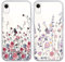 Yoedge 2 Pack Transparent Phone Case for iPhone XR 6.1, Soft TPU Silicone with Clear Flowers Aesthetics Pattern, Shockproof Bumper Protector Matte Cover for iPhone XR,Floral Girls