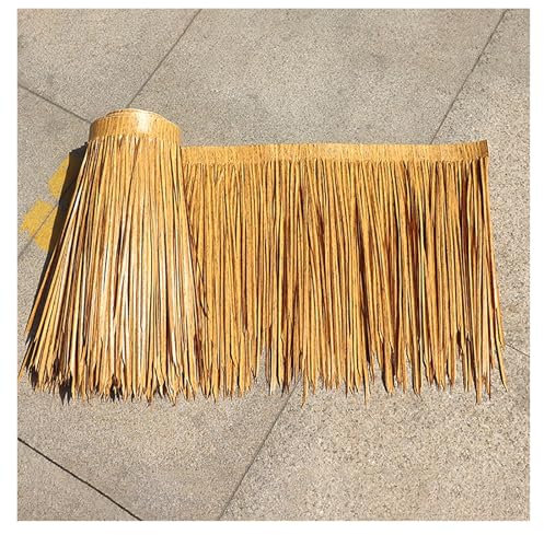ZzERTE Rollo De Paja Artificial, Techo De Paja Sintética,Rollo De Paja De Plástico,decoración De Paja Retardante Simulada,para Jardín Gazebo Cerca Terraza Sombrilla Patio(0.5x1m(19.7x39.4in))