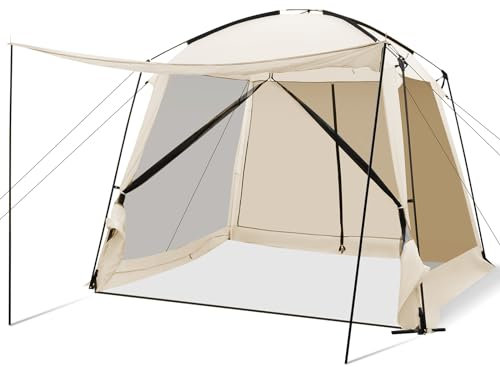 COSTWAY Zelt für 6-8 Personen, Campingzelt mit Vorzelt, Kuppelzelt wasserdicht, Familienzelt mit Tragetasche für Trekking, Camping