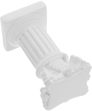 TOPBATHY Roman Column Model Roman Column Vase Planter Decorative Roman Columns Roman Pillars Roman Statue Flowers Vase Greek Roman Statue Greek Column Figurine Desktop Sculpture White Resin