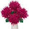 Oairse 4er-Set Kunstblumen Chrysanthemen Dekoration Künstliche Große Spinnenmütter-Blumen für die Heimdekoration, Hochzeit, Haus Garten Party Büro Dekoration Blumenarrangement, Violett