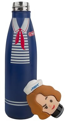 Cinereplicas Stranger Things – Scoops Ahoy Robin Isolierte Wasserflasche, 500 ml, offizielle Lizenz