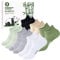 inaWarm Lot de 6 paires de chaussettes de sport respirantes en bambou pour femme, chaussettes de running basses avec coffret cadeau Multicolore 6-8