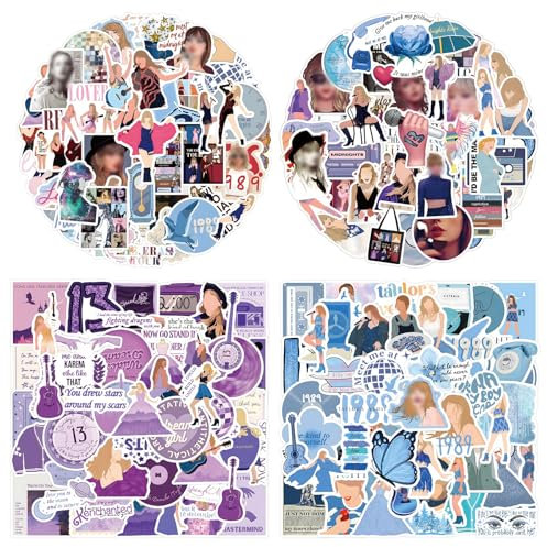 Water Bottle Vinyl Stickers, 220Pcs Pop Singer Decals, Small Girly Music Sticker for Adults Boys Women Girls Fans, Cute Waterproof Scrapbook Stickers for Book Laptop Guitar Skateboard Suitcase